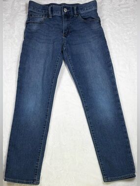 GapKids 12 Regular Slim girls’ blue denim with gentle fade and comfy stretch Euc